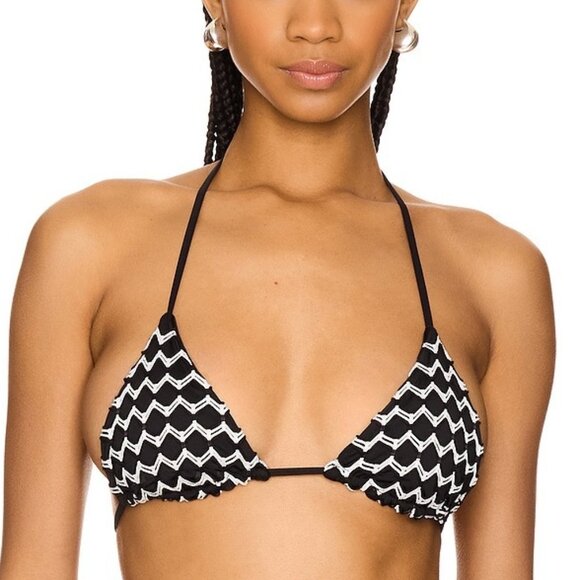 New PEIXOTO TRIANGULAR BIKINI TOP in Domino Day - Picture 1 of 8